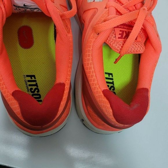 Nike 454315-860 Womens Size 8.5 Lunarglide 3 Orange‎ Lace Up Running Shoes - Picture 8 of 9